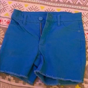 slim 12 year old blue shorts